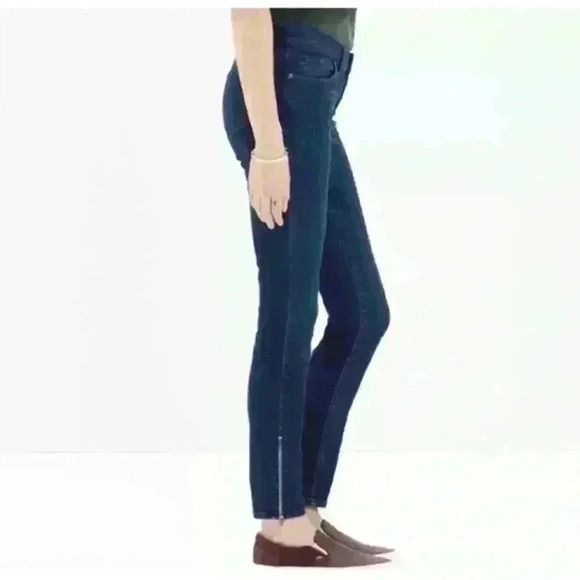 Madewell Skinny Ankle Zip Darkwash Jean Size 27 - Picture 2 of 7